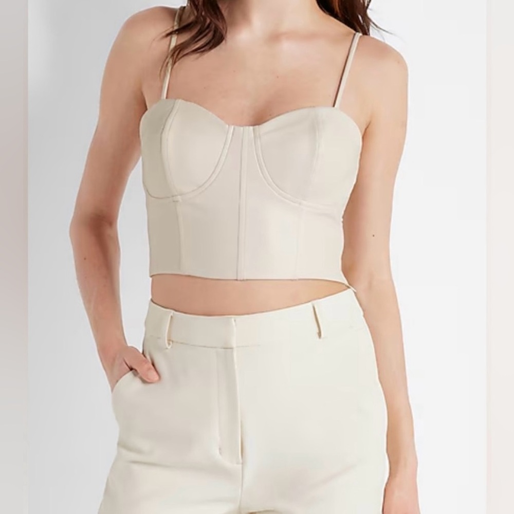 Express Faux Leather Top